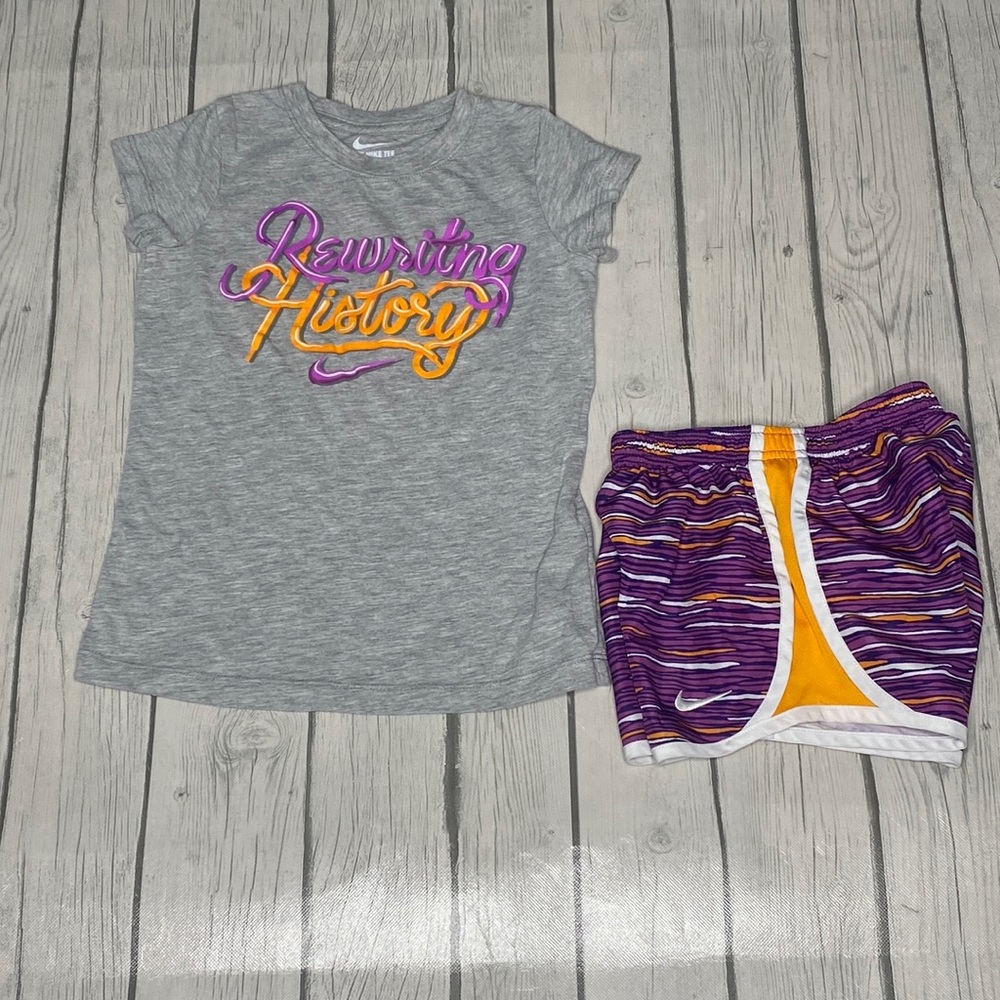 Nike T-shirt and running shorts set